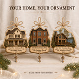 Personalized First Christmas Home Wood Ornament - Custom Keepsake - image 2