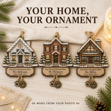 Personalized First Christmas Here Wood Ornament - Custom Keepsake - image 2