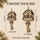 Personalized Home Sweet Home Key Wood Ornament - Custom Keepsake - image 4