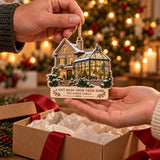 Personalized Christmas Glasshouse Wood Ornament - Custom Keepsake - image 3