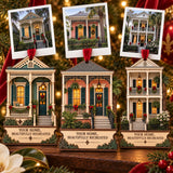 Personalized Christmas On The Porch Wood Ornament - Custom Keepsake - image 2