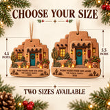 Personalized Southwest Adobe Christmas Wood Ornament - Custom Keepsake - image 3