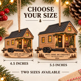 Personalized Tiny House On Wheels Wood Ornament - Custom Keepsake - image 3