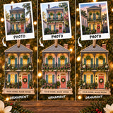 Personalized New Orleans Creole Cottage Wood Ornament - Custom Keepsake - image 2