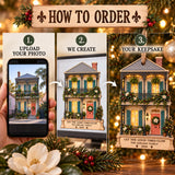 Personalized New Orleans Creole Cottage Wood Ornament - Custom Keepsake - image 4
