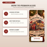 Personalized Firefighter Wood Ornament - Custom Keepsake - image 6