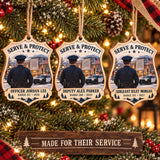 Personalized Police Officer Wood Ornament - Custom Keepsake - image 2
