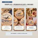 Personalized Airline Pilot Wood Ornament - Custom Keepsake - image 7