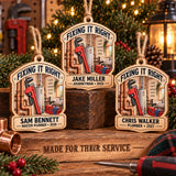 Personalized Plumber Wood Ornament - Custom Keepsake - image 2
