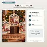 Personalized Plumber Wood Ornament - Custom Keepsake - image 5