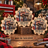 Personalized Auto Mechanic Wood Ornament - Custom Keepsake - image 2
