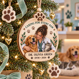 Personalized Veterinarian Wood Ornament - Custom Keepsake - image 1