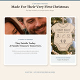 Personalized Onesie Birth Stats Wood Ornament - Custom Keepsake - image 3