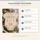 Personalized Onesie Birth Stats Wood Ornament - Custom Keepsake - image 4