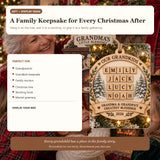 Personalized Grandkids Crossword Wood Ornament - Custom Keepsake - image 8