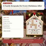 Personalized First Christmas Family Wood Ornament - Custom Keepsake - image 8