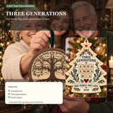 Personalized Three Generations Wood Ornament - Custom Keepsake - image 3