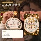Personalized Anniversary Milestone Wood Ornament - Custom Keepsake - image 3