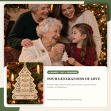 Personalized Four Generations Love Wood Ornament - Custom Keepsake - image 7