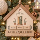 Personalized Foster Family Wood Ornament - Custom Keepsake - image 1