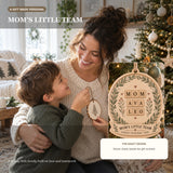Personalized Single Mom Family Wood Ornament - Custom Keepsake - image 3