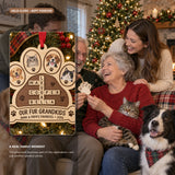 Personalized Fur Grandkids Wood Ornament - Custom Keepsake - image 4