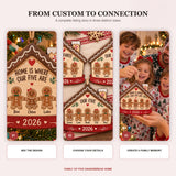 Personalized Family Of Five Gingerbread Home Wood Ornament - Custom Keepsake - image 7