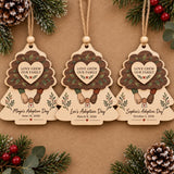 Personalized Adoption Day Family Wood Ornament - Custom Keepsake - image 2