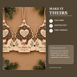 Personalized Adoption Day Family Wood Ornament - Custom Keepsake - image 5