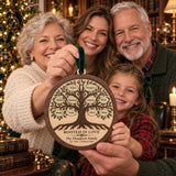 Personalized Multi Generation Family Tree Wood Ornament - Custom Keepsake - image 3