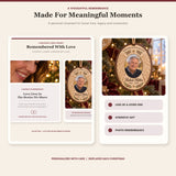 Personalized Personalized Memorial Photo Angel Wings Wood Ornament - Custom Keepsake - image 8