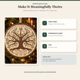 Personalized Family Tree Remembrance Wood Ornament - Custom Keepsake - image 5