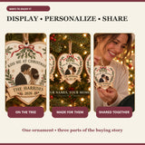 Personalized Mistletoe Kiss Wood Ornament - Custom Keepsake - image 7