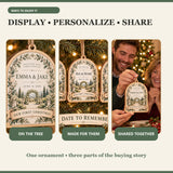 Personalized Wedding Invitation Wood Ornament - Custom Keepsake - image 7