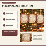 Personalized Handwritten Vows Wood Ornament - Custom Keepsake - image 5