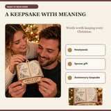 Personalized Handwritten Vows Wood Ornament - Custom Keepsake - image 8