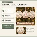 Personalized Wedding Cake Wood Ornament - Custom Keepsake - image 5