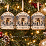 Personalized Courthouse Wedding Wood Ornament - Custom Keepsake - image 2