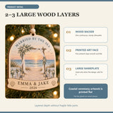 Personalized Beach Wedding Wood Ornament - Custom Keepsake - image 4