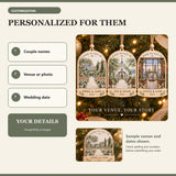 Personalized Wedding Venue Portrait Wood Ornament - Custom Keepsake - image 5