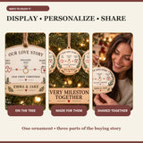 Personalized Love Story Timeline Wood Ornament - Custom Keepsake - image 7