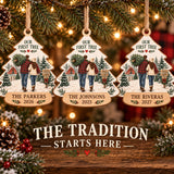 Personalized First Christmas Tree Wood Ornament - Custom Keepsake - image 2