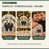Personalized Mr And Mr Wood Ornament - Custom Keepsake - image 7