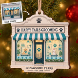 Personalized Pet Groomer Anniversary Wood Ornament - Custom Keepsake - image 1
