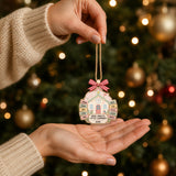 Personalized Schoolhouse Pastel Preschool Acrylic Ornament - Custom Names Keepsake - image 7