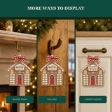 Personalized Schoolhouse Gingerbread Acrylic Ornament - Custom Names Keepsake - image 8