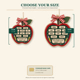 Personalized Apple Big Red Acrylic Ornament - Custom Names Keepsake - image 9
