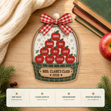 Personalized Apple Basket Acrylic Ornament - Custom Names Keepsake - image 6