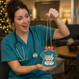Personalized Healthcare Scrub Pocket Acrylic Ornament - Custom Names Keepsake - image 4