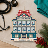 Personalized Healthcare Hospital Windows Acrylic Ornament - Custom Names Keepsake - image 1